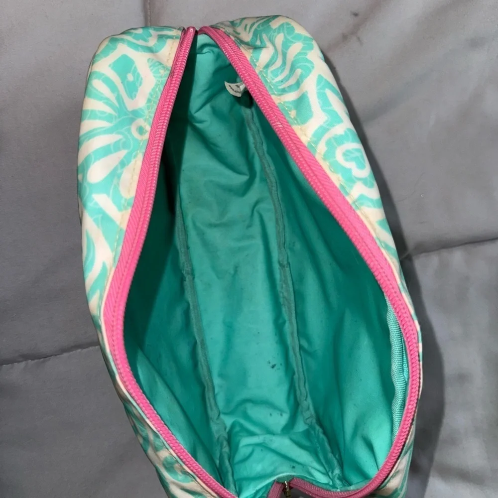 Scout Cosmetic Bag in Teal and Pink